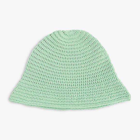 WE WORE WHAT Mint Green NWT Woven/Knitted Bucket Hat - Picture 11 of 11